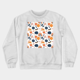 Bold Retro Floral Crewneck Sweatshirt
